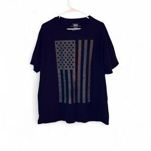 American Flag All Black Graphic Men's T-Shirt